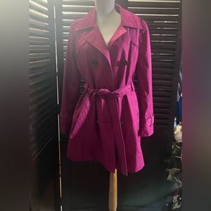 London Fog Pink Trench Coat!